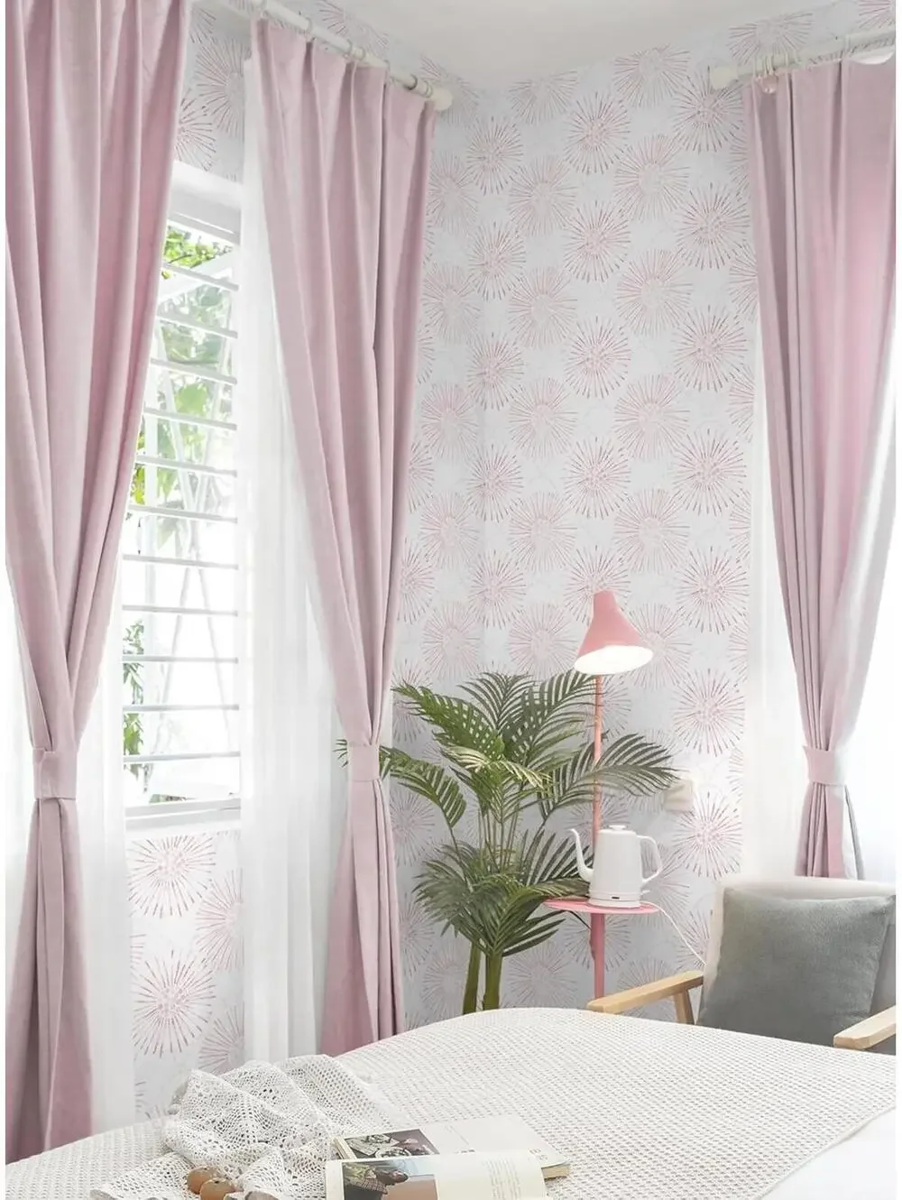 Geometric Boho Vinyl Contact Paper Round Self Adhesive 17.3